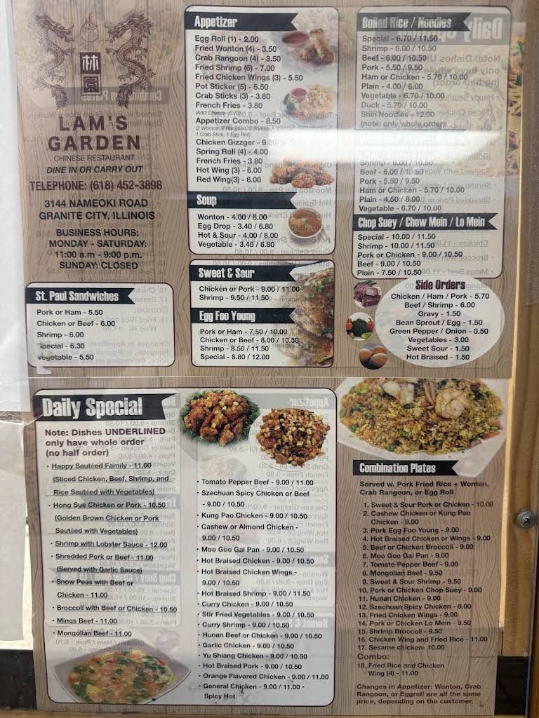 Lam's Garden Menu 5